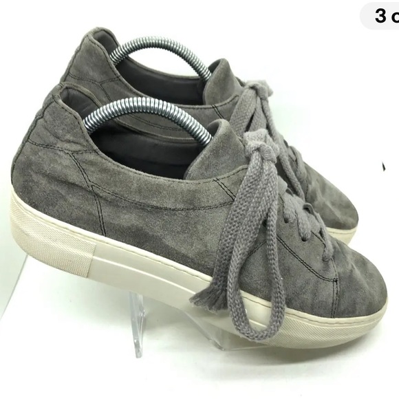 Helmut Lang Sneakers Women’s Gray Suede Margom Sole Made in Italy US 9.5 EU 40.5 - Picture 5 of 10